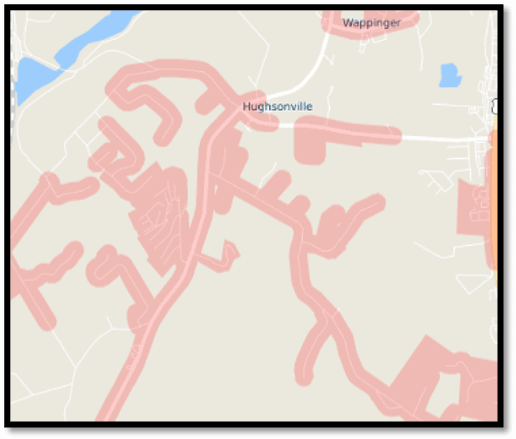 Service Area Registration map view