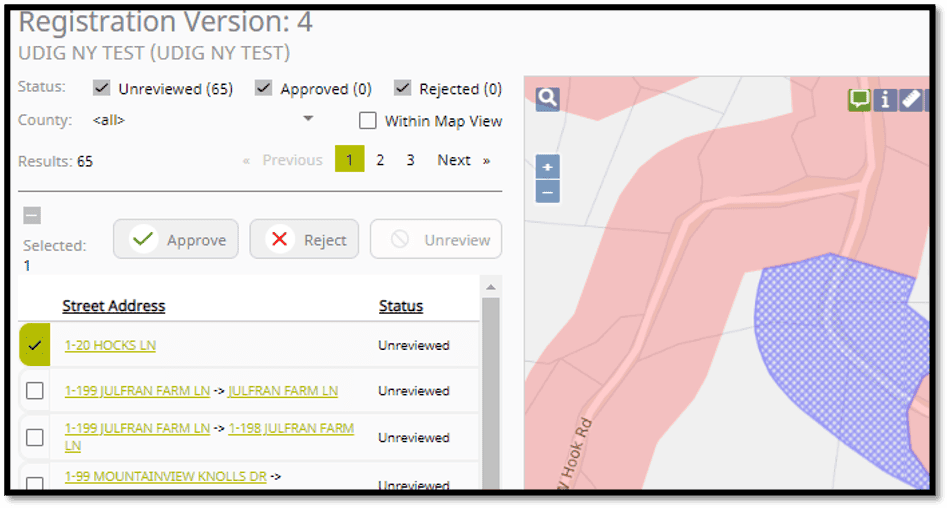 Map Feature hover dialog