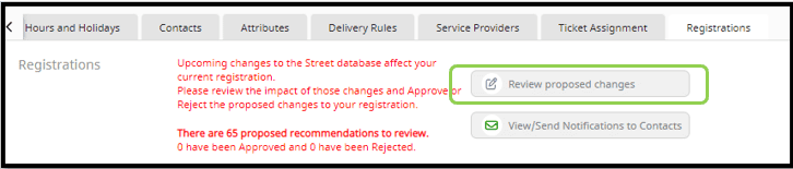 Review Proposed Changes button